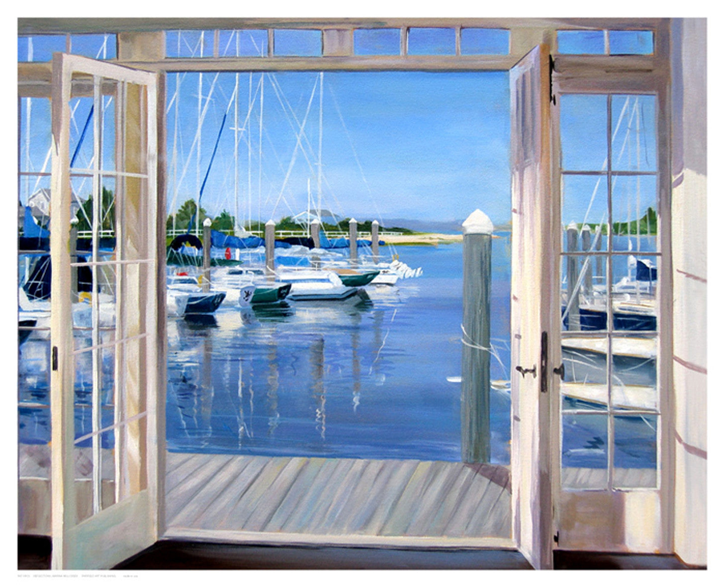 Reflections, Marina Mill Creek Coastal by Carol Saxe - FairField Art Publishing