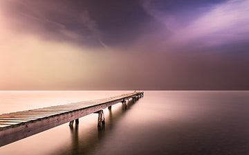 Long Pier in Early Morning by Anon - FairField Art Publishing