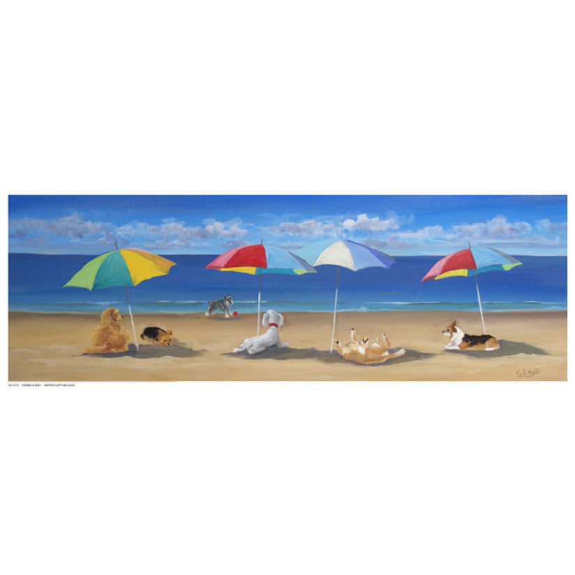 Umbrella Paws Coastal by Carol Saxe - FairField Art Publishing
