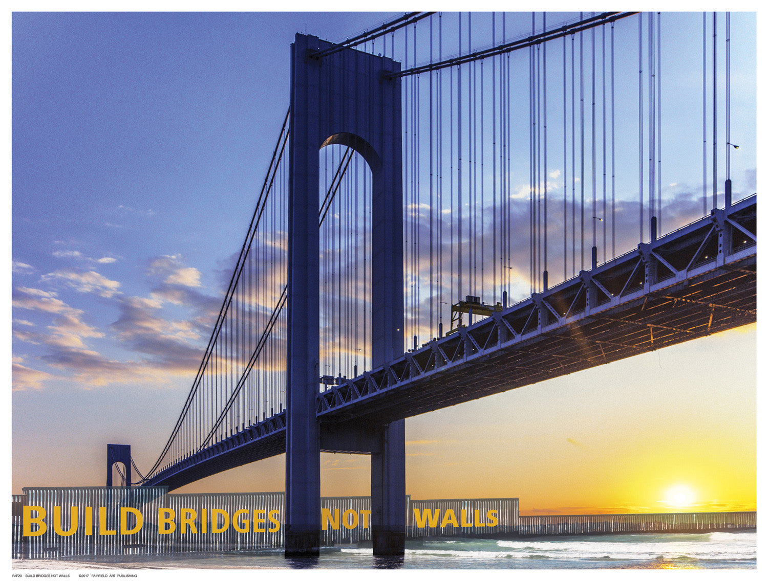 Build Bridges Not Walls by Anon - FairField Art Publishing