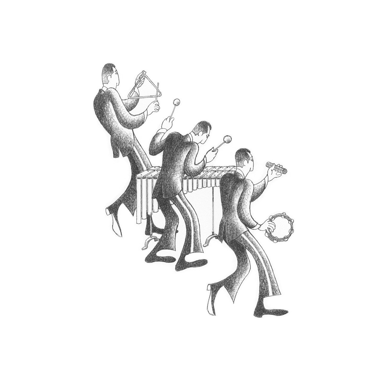 Marimba Section by Roger Vilar - FairField Art Publishing