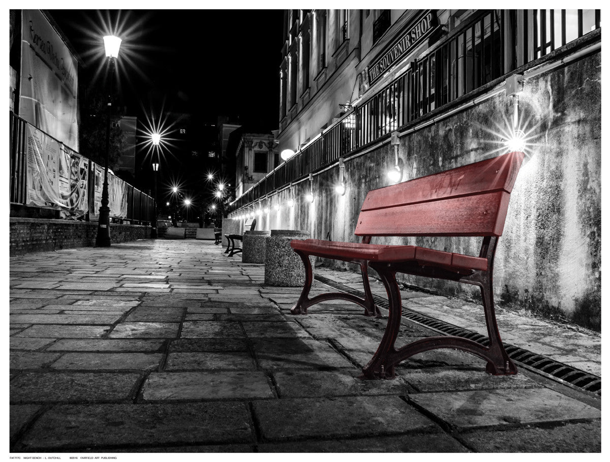 Night Bench by L. Outchill - FairField Art Publishing