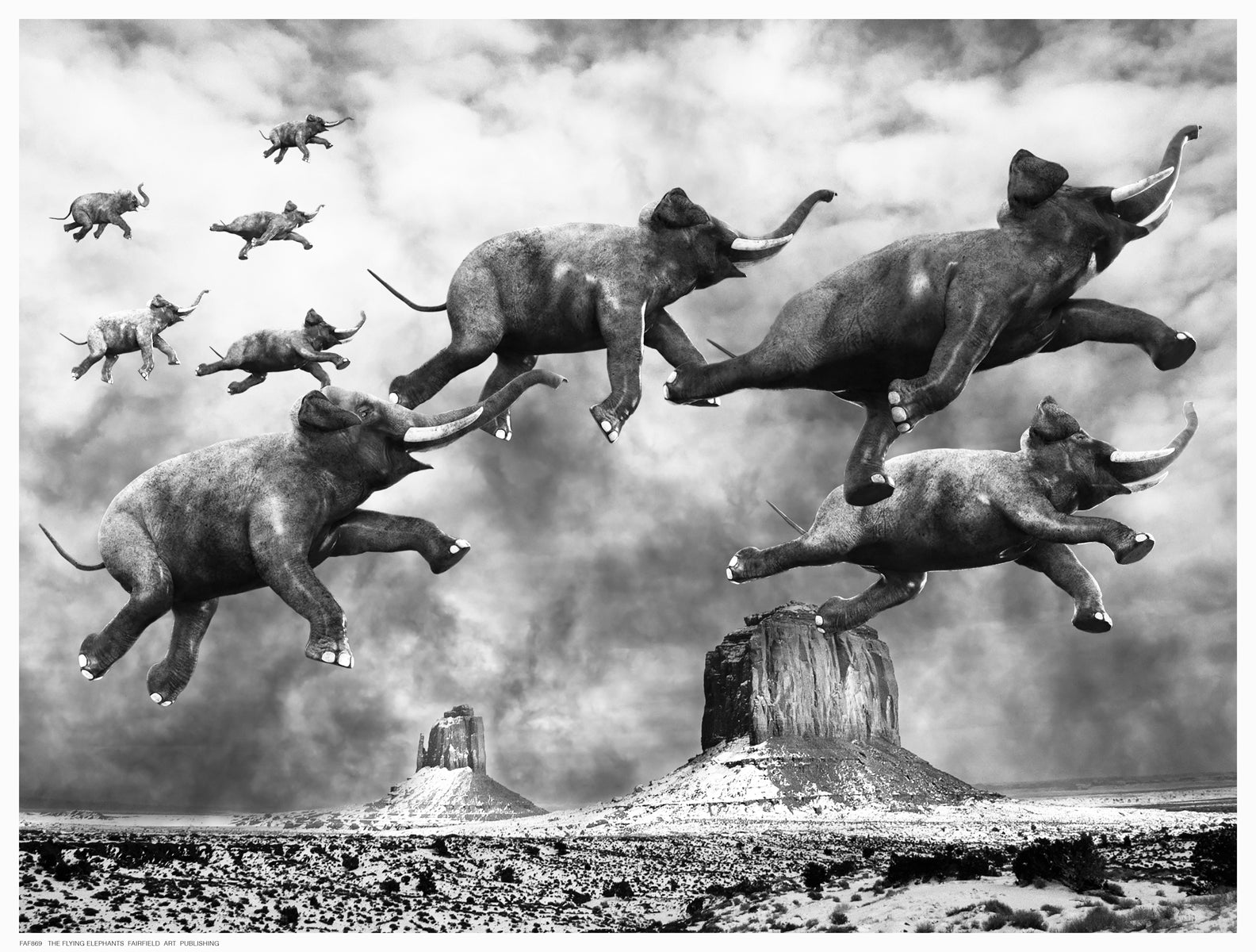 Flying Elephants by Anon - FairField Art Publishing