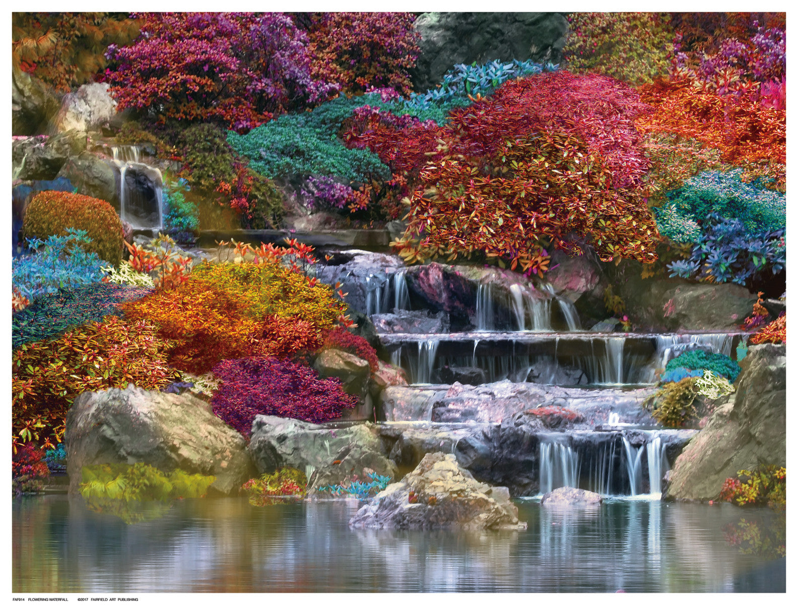 Flowering Waterfall by Anon - FairField Art Publishing