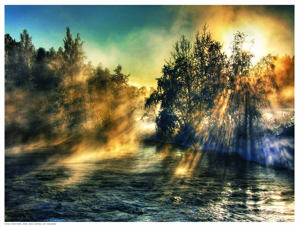 Foggy River by Anon - FairField Art Publishing