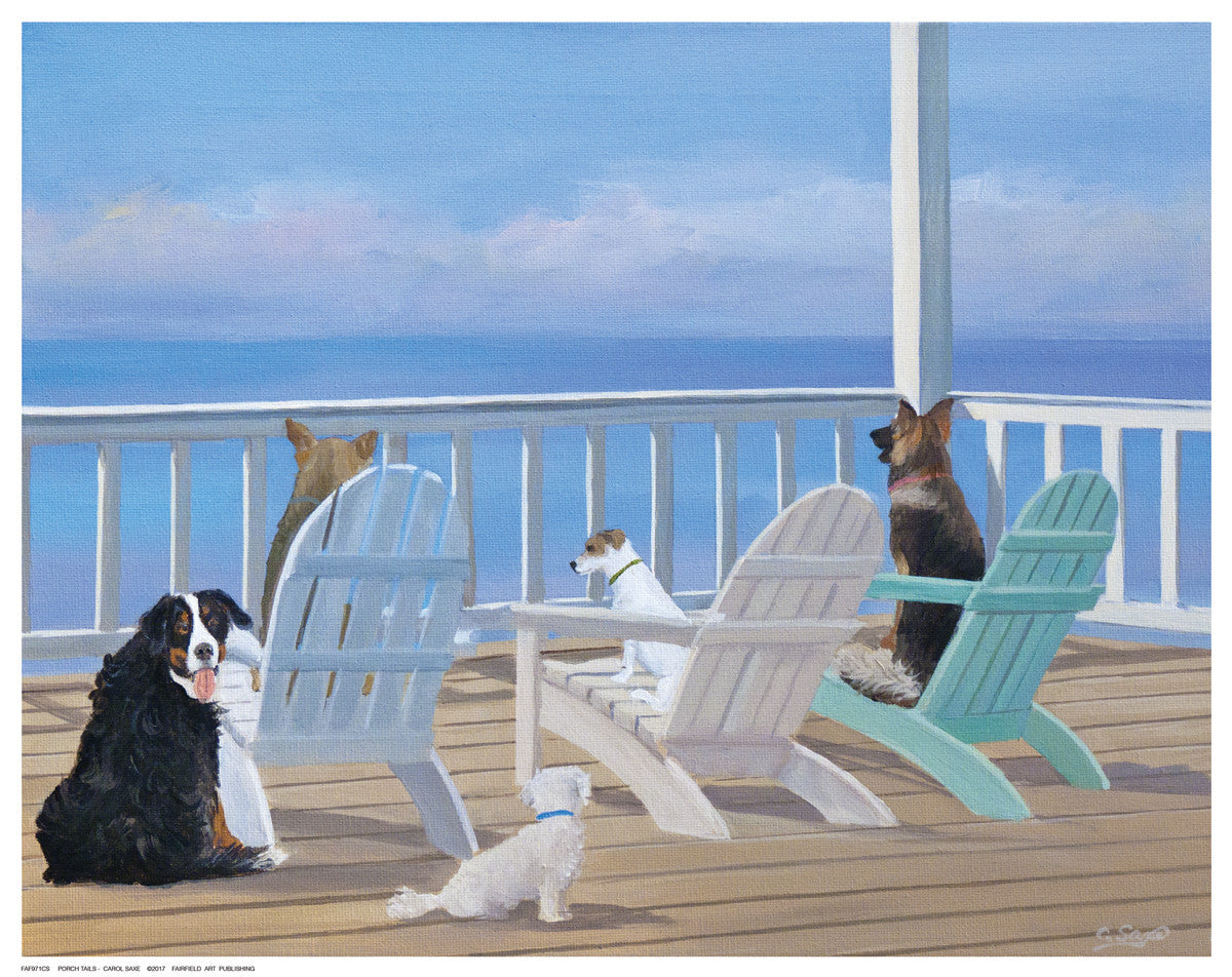 Porch Tails Posters by Carol Saxe - FairField Art Publishing