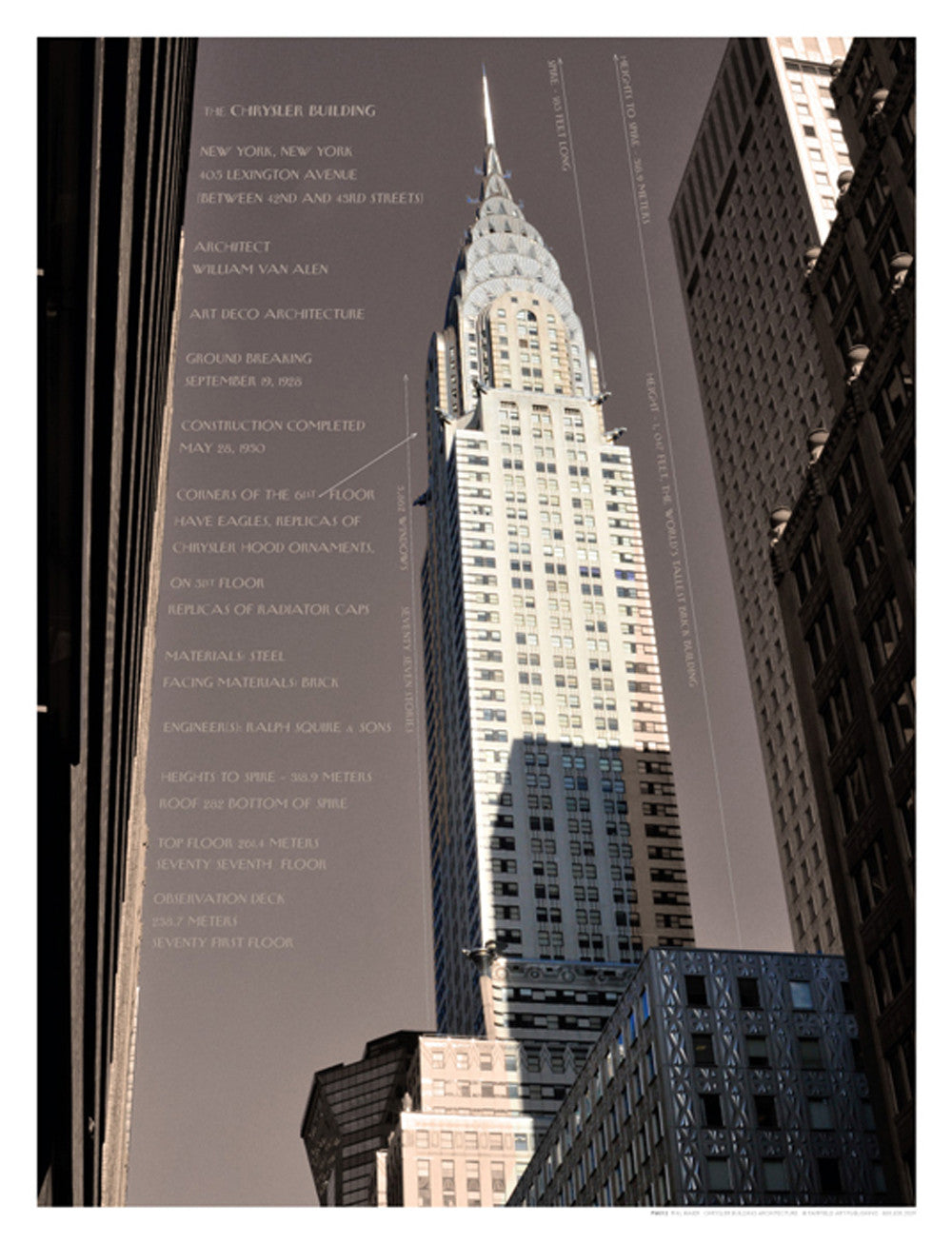Chrysler Building Architecture by Phil Maier - FairField Art Publishing