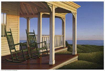 Twilight on the Veranda Coastal by Daniel Pollera - FairField Art Publishing