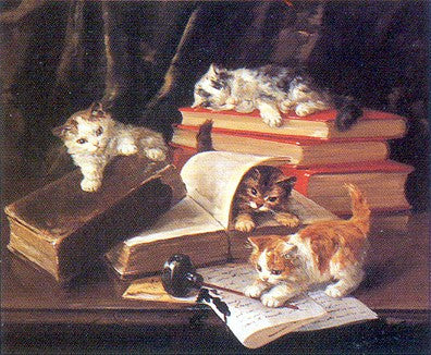 Playful Kittens Posters by Alfred Brunel de Neuville - FairField Art Publishing
