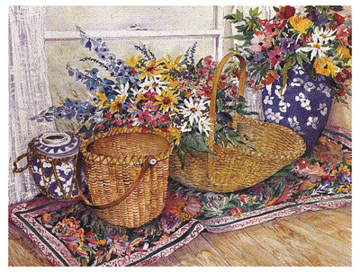 Wicker Splendor Floral by Joy Waldman - FairField Art Publishing