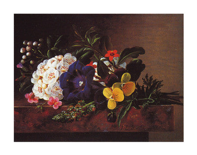 A Still Life of Spring Flowers by Johan Laurentz Jensen - FairField Art Publishing