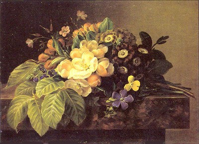 Wild Roses, Aricula, Pansies… Floral by Johan Laurentz Jensen - FairField Art Publishing