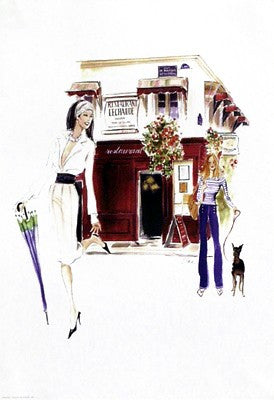 Restaurant Lechaude Posters by Tina Amico - FairField Art Publishing
