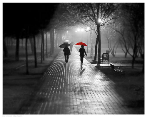 Umbrella Walk Posters by Anon - FairField Art Publishing