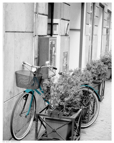 Teal Bike II Posters by Anon - FairField Art Publishing