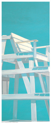 Life Guard Stand (turquoise) by Carol Saxe - FairField Art Publishing