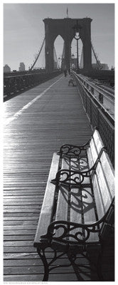 Brooklyn Bridge Benches by Anon - FairField Art Publishing