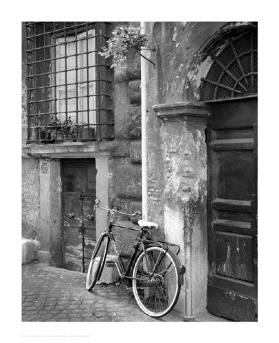 Bicycle by the Door, Rome by Igor Maloratsky - FairField Art Publishing