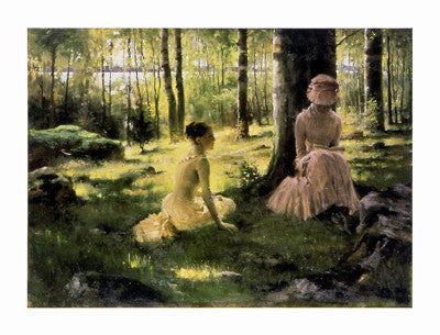 Under the Birches Traditional by Albert Edelfelt - FairField Art Publishing