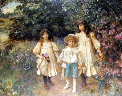 The Perkins Children Traditional Art by George Harcourt - FairField Art Publishing