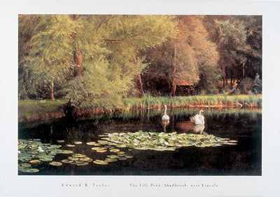 The Lily Pond, Shudbrook, Near Lincoln Traditional Art by Edward R. Taylor - FairField Art Publishing
